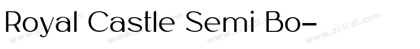Royal Castle Semi Bo字体转换